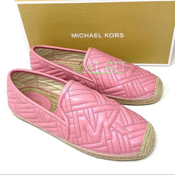 Michael Kors Hastings Espadrille Slip On Napa Pink - Picture 2 of 11